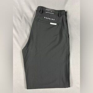 Dunning Golf Pants Performance 32 x 32 Black Polyester Spandex